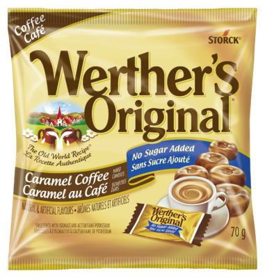 Werther's Original No Sugar Added Caramel Coffee - 