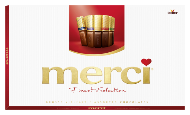 merci Great Variety 400g - Filled and unfilled speciality chocolates.