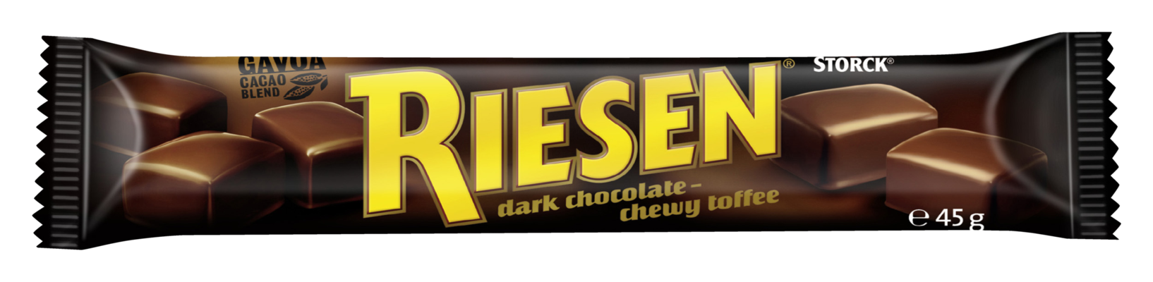 RIESEN Stick Pack 5x - Chocolate toffee in rich dark chocolate (30%)