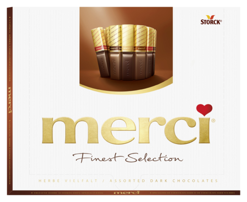 merci Finest Selection puur 250g - Gevulde en niet-gevulde chocoladespecialiteiten.