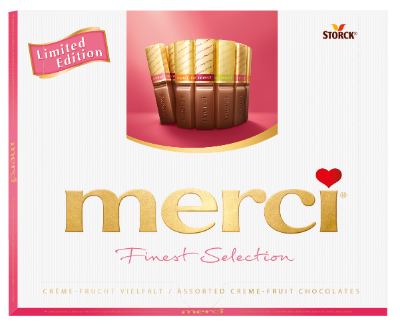 merci Creme Fruit Variety 250g - Gevulde chocoladespecialiteiten met fruitsmaak.