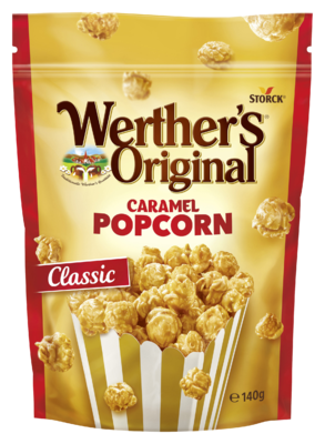 Werther's Original Caramel Popcorn - Popcorn omhuld met een caramel-room-laag (74%)