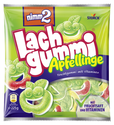 nimm2 Lachgummi Apfellinge - Gommes fruitées, avec des vitamines
