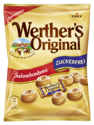 Werther's Original Bonbons sans sucres à la crème - Bonbons sans sucres à la crème avec édulcorants