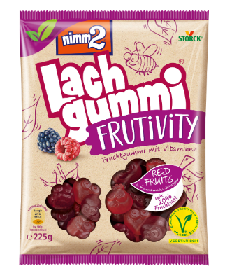 nimm2 Lachgummi Frutivity Rote Früchte - Fruchtgummi mit Vitaminen