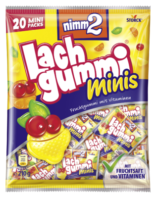 nimm2 Lachgummi minis - Fruchtgummi mit Vitaminen