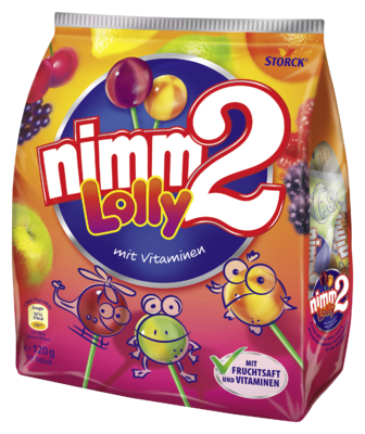 nimm2 Lolly - Frucht-Stielbonbons mit Vitaminen
