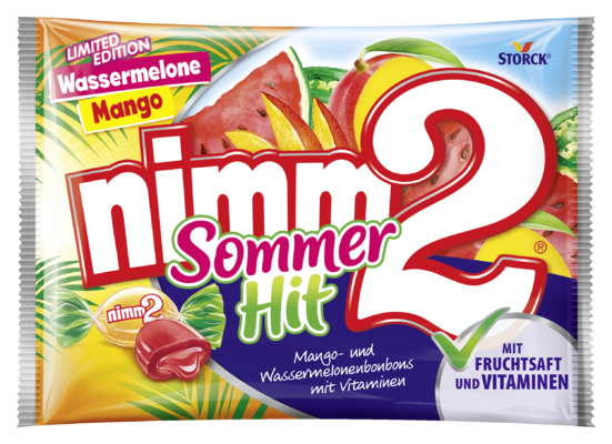 nimm2 Sommer Hit - Gefüllte Fruchtbonbons mit Vitaminen