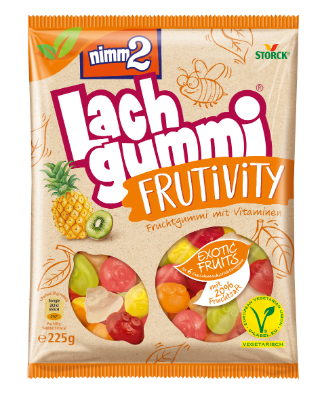 nimm2 Lachgummi Frutivity Exotic Fruits - Fruchtgummi mit Vitaminen