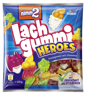 nimm2 Lachgummi Heroes - Fruchtgummi mit Vitaminen
