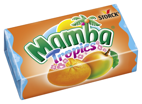 Mamba Paradise Mango-Orange - Kaubonbons mit Fruchtgeschmack