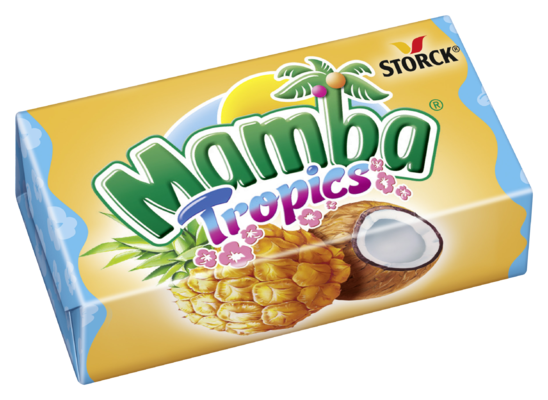 Mamba Tropics Ananas Kokos - Kaubonbons mit Fruchtgeschmack