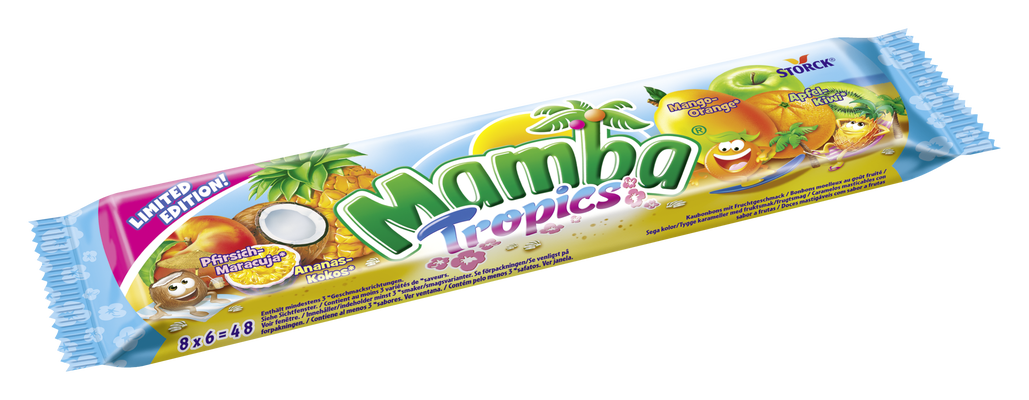 Mamba Tropics Stange - Kaubonbons mit Fruchtgeschmack
