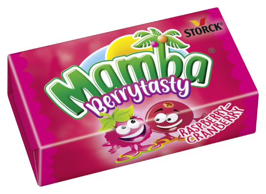 Mamba Berrytasty Raspberry-Cranberry - Kaubonbons mit Fruchtgeschmack