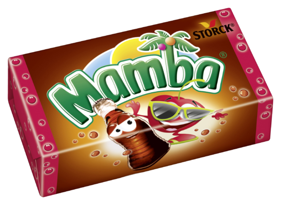 Mamba Cola & Friends Kirsche - Kaubonbons mit Cola- und Fruchtgeschmack