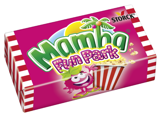 Mamba Funpark Himbeere Popcorn - Kaubonbons