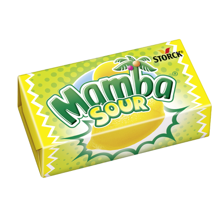 Mamba Sour Zitrone - Kaubonbons mit Fruchtgeschmack