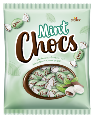 Mint Chocs - Feine Pfefferminz-Bonbons mit Schokoladencreme-Füllung (20%)