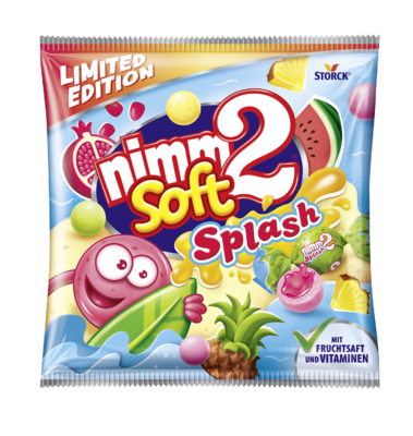 nimm2 soft Splash - Gefüllte Fruchtkaubonbons mit Vitaminen
