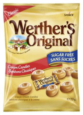 Werther's Original keménycukorka cukormentes - Cukormentes tejszínes töltetlen keménycukorka, édesítőszerrel