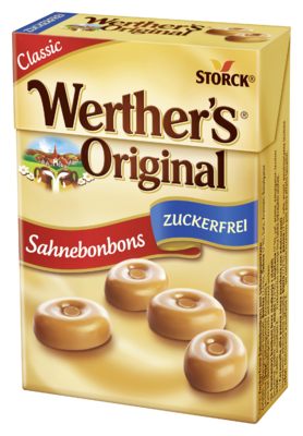 Werther's Original caramelle dure alla panna senza zucchero - Caramelle alla panna senza zucchero con edulcoranti