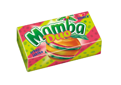 Mamba Duo arbuz-jabłko 26,5g - Gumy rozpuszczalne o smakach owocowych