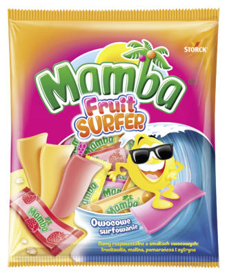 Mamba Fruit Surfer - Gumy rozpuszczalne o smakach owocowych