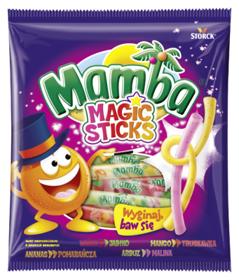 Mamba Magic Sticks - Gumy rozpuszczalne o smakach owocowych
