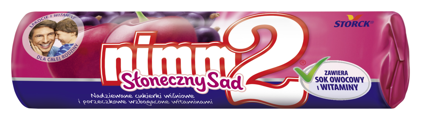 nimm2 Słoneczny Sad drops 50g - Nadziewane cukierki owocowe wzbogacone witaminami