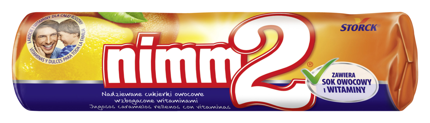 nimm2 drops 50g - Nadziewane cukierki owocowe wzbogacone witaminami