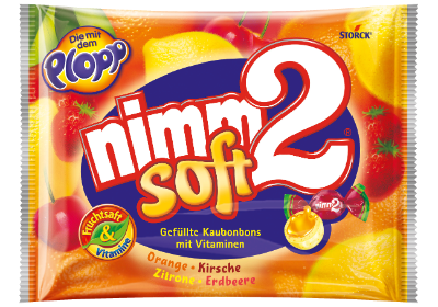 nimm2 blando con relleno - Jugosos caramelos rellenos con vitaminas