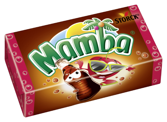 Mamba Cola & Friends Cola-Orange - Sega kolor/Tygge karameller med cola- och fruktsmak/frugtsmag