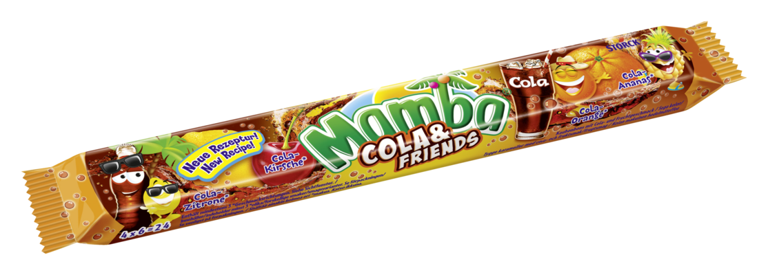 Mamba Cola & Friends - Sega kolor/Tygge karameller med cola- och fruktsmak/frugtsmag