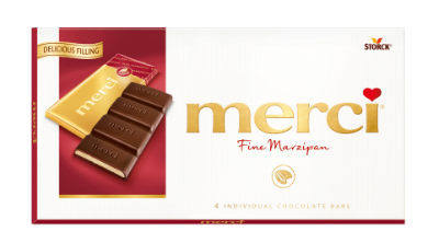 merci Tablets Marzipan - Mörk choklad/Mørk chokolade fylld med marsipan/marcipan (38%)