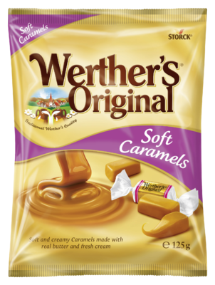 Werther's Original Soft Caramel - Mjuka/Bløde/Myke gräddkolor/flødekarameller